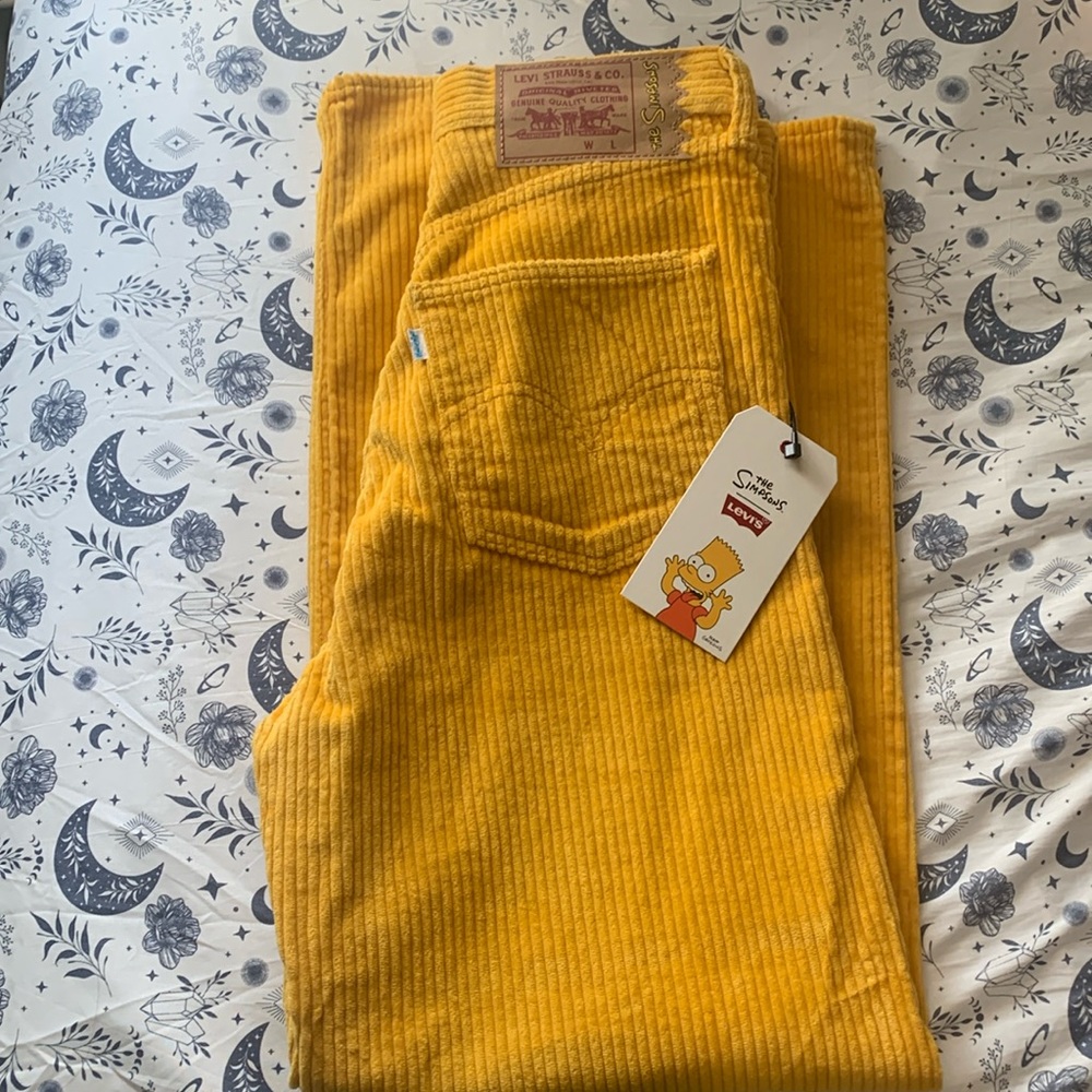 Simpsons x Levi high loose pants